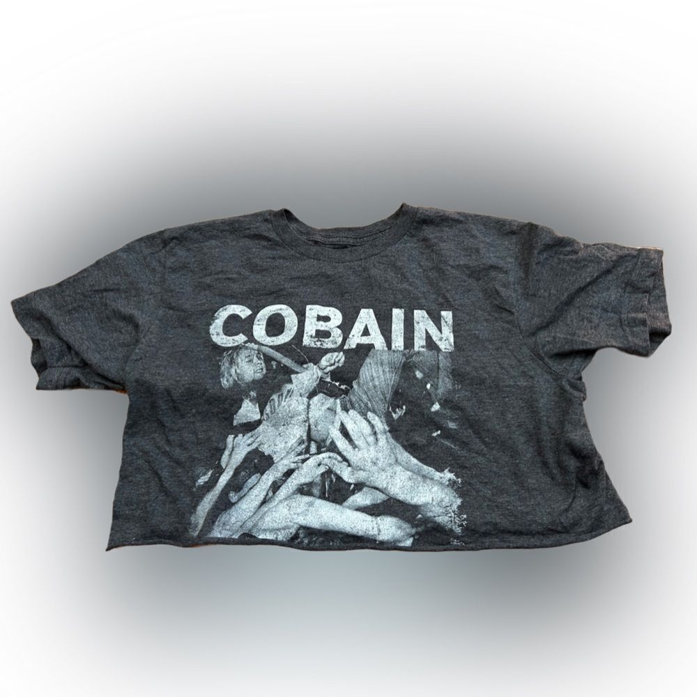 KurtβCobain Cropped BandβT-shirt